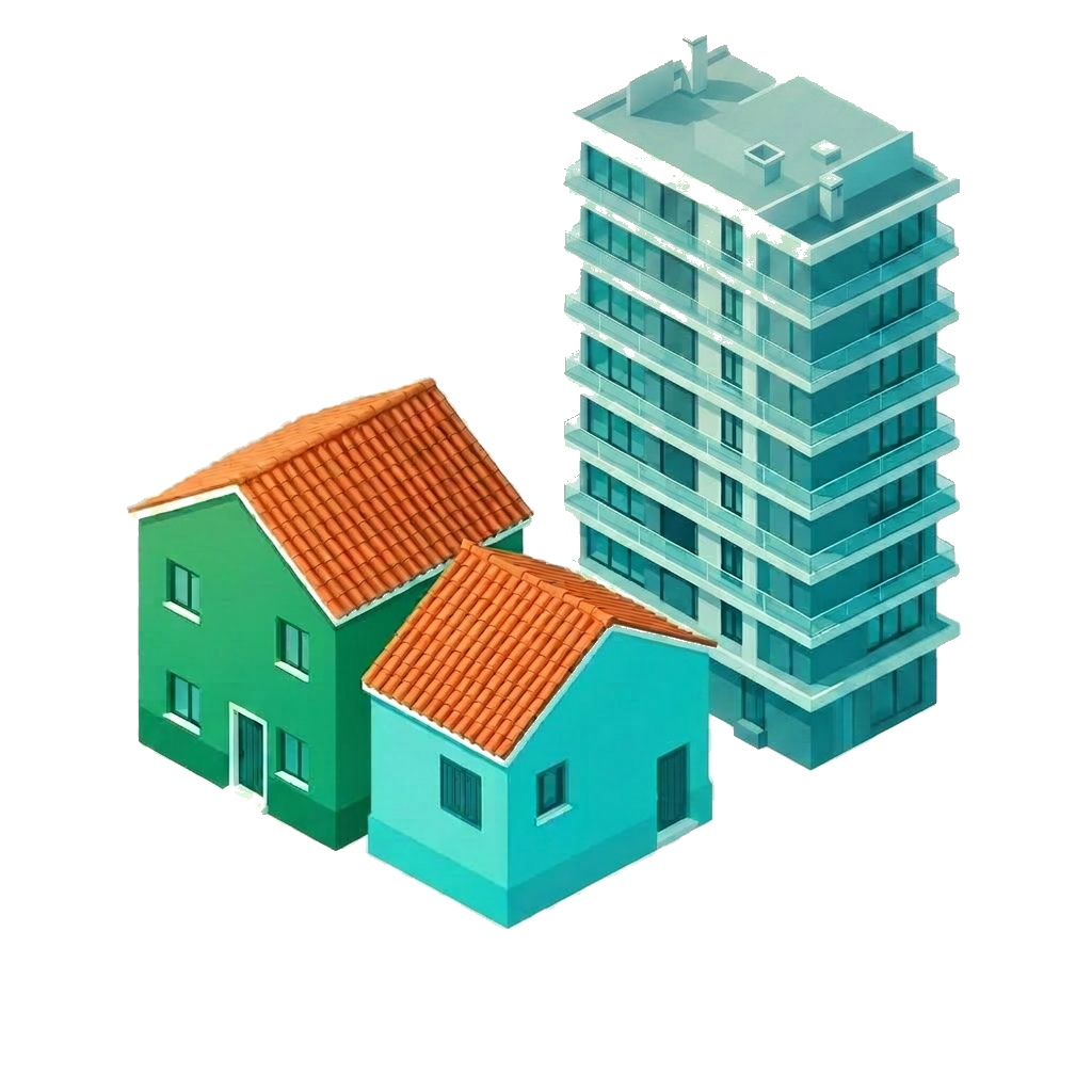 Casas y edificios aislados en España